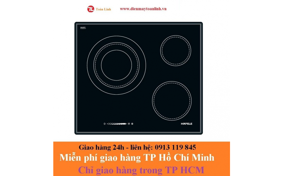 Bếp hồng ngoại 3 vùng nấu Hafele 60cm HC-R603A/ 536.01.631