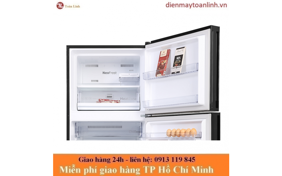 Tủ lạnh Beko RDNT371E50VZGB Inverter 340 lít - Chính Hãng