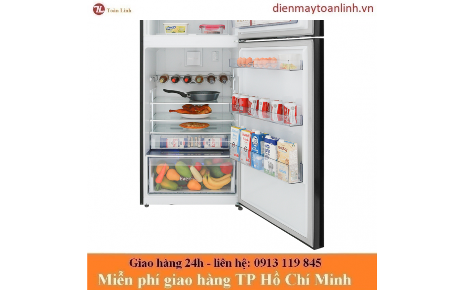 Tủ lạnh Beko RDNT440E50VZGB Inverter 392 lít - Chính Hãng