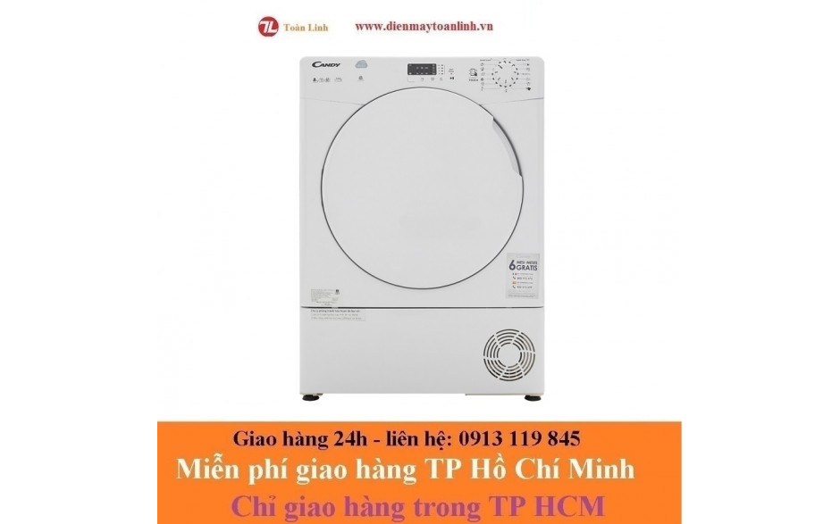 Máy sấy quần áo Candy CS C8LF-S - CSC8LF-S 8 Kg - Chính hãng