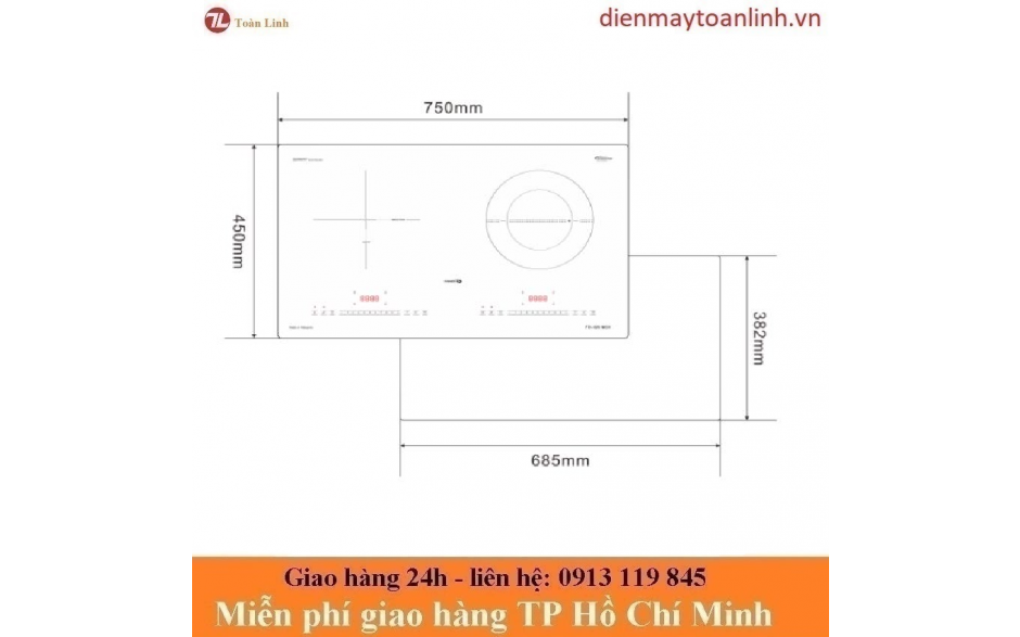 Bếp từ hồng ngoại Fandi FD-829 MCH - Chính hãng