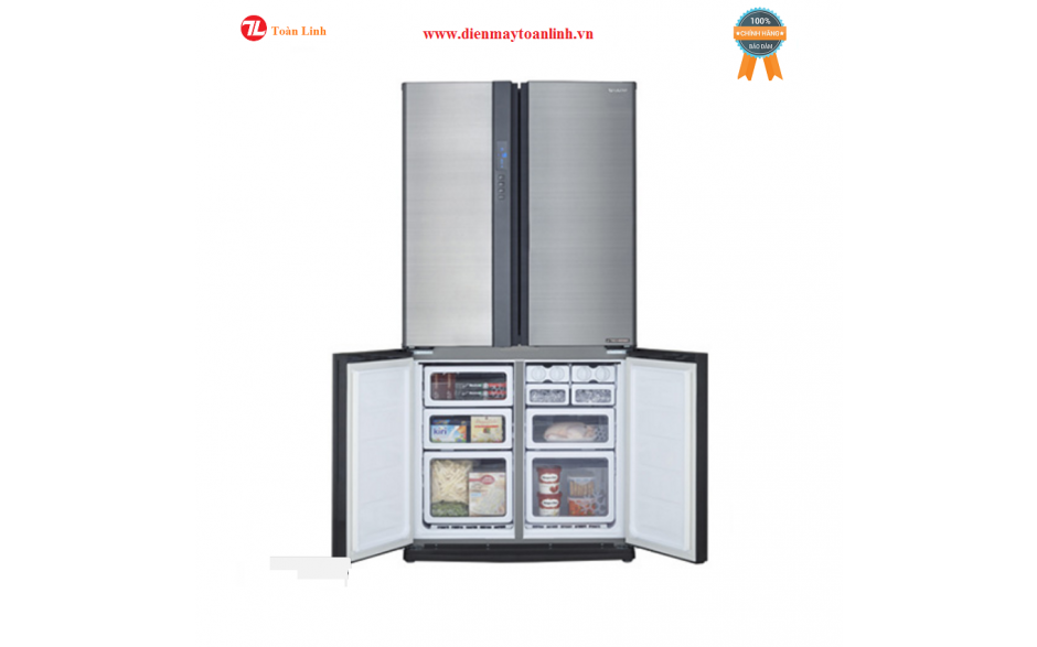 Tủ lạnh Sharp SJ-FX630V-ST 4 cánh cửa Inverter 626L - Chính hãng