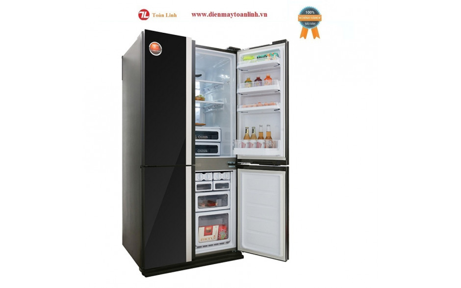 Tủ Lạnh Sharp SJ-FX688VG-BK 4 cánh Inverter 605 lít - Chính hãng