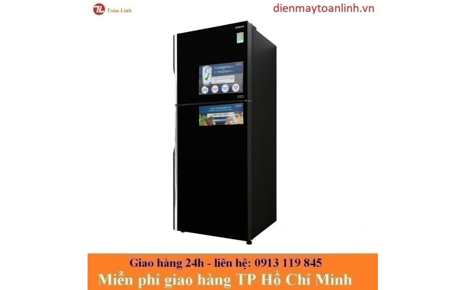 Tủ Lạnh Hitachi R-FG450PGV8 GBK Inverter 339 lít - Chính hãng