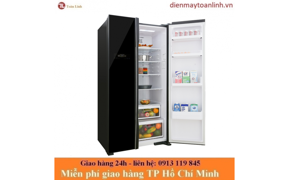 Tủ Lạnh Hitachi R-FS800PGV2 GBK Inverter 605 lít - Chính hãng