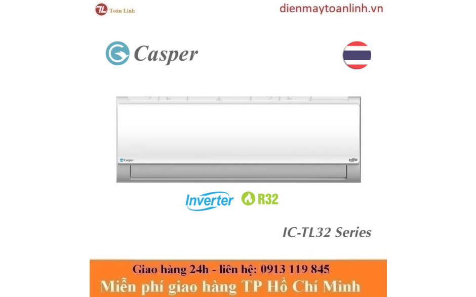 Máy lạnh Casper IC-12TL32 Inverter 1.5 HP - Chính Hãng