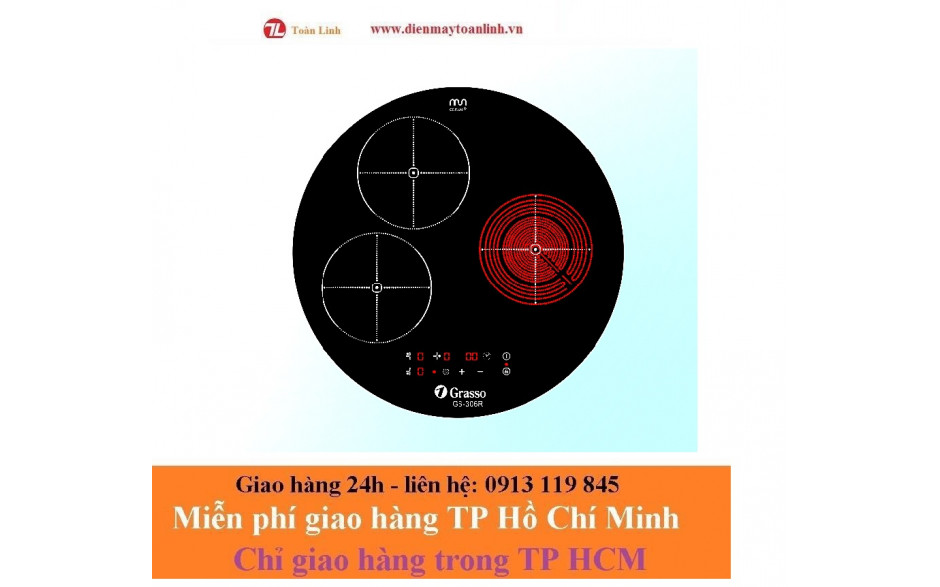 BẾP TỪ - HỒNG NGOẠI GRASSO GS-306R hàng chính hãng