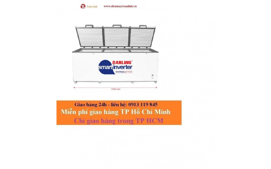 Tủ đông 1100 lít cỡ lớn Darling DMF – 1179 ASI 