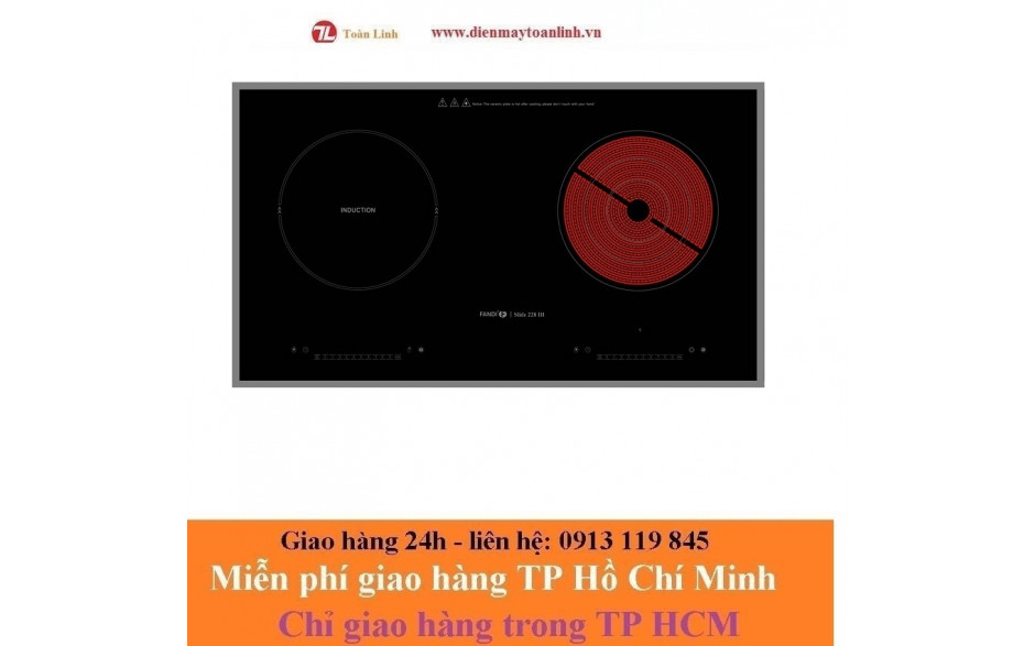 Bếp từ hồng ngoại Fandi FD-SLIDE 228IH - Chính hãng