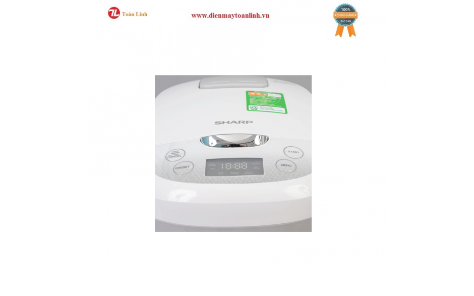 Nồi Cơm Điện Tử Sharp KS-COM180EV-GY 1.8 lít - Chính hãng