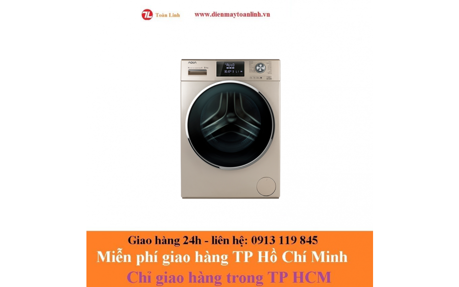 Máy giặt AQUA lồng ngang 8.5kg AQD-D850E-N