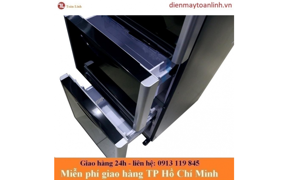 Tủ Lạnh Hitachi R-SG38PGV9X GBK Inverter 3 cửa 375 lít - Chính hãng