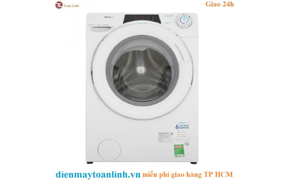 Máy giặt Candy RO 1496DWHC7/1-S 9Kg - Chính hãng