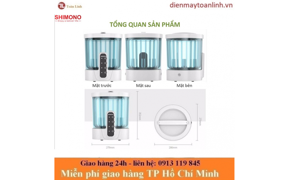 Máy lọc khử trùng Shimono SM-FSCOH15-C1 trái cây hoa quả - Chính Hãng