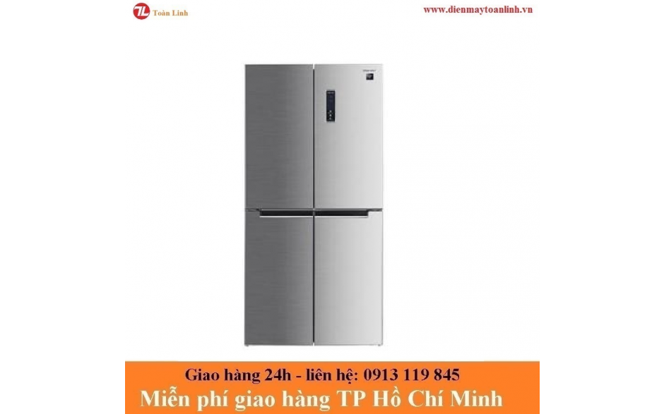 Tủ lạnh Sharp SJ-FXP480V-SL Inverter 401 lít - Chính hãng mẫu 2021
