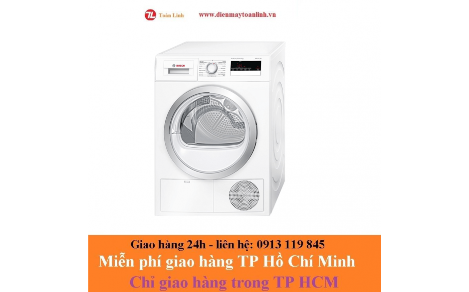 Máy sấy quần áo tụ hơi Bosch 8 kg WTH85200GBx