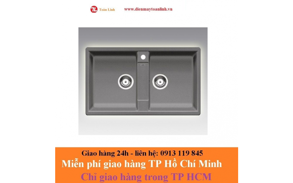 Bồn rửa chén bằng đá Blancozia 9/ 567.68.940 màu xám kim loại - Chính hãng