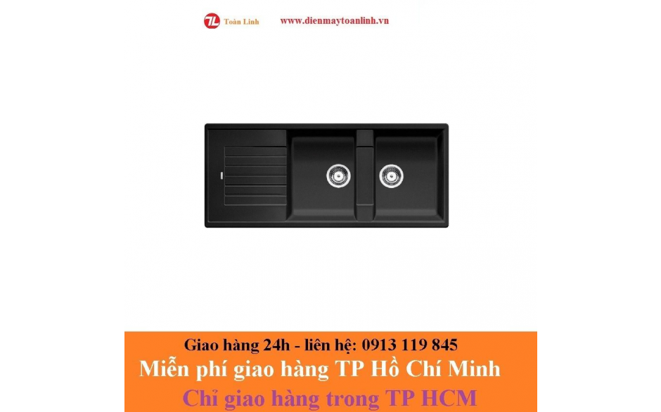 Bồn rửa chén bằng đá Blancozia 8S/ 565.76.350 màu đen - Chính hãng