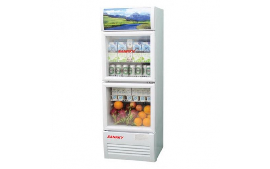 Tủ mát Sanaky 2 cánh dọc Inverter VH-408W3 400 lít - Hàng chính hãng