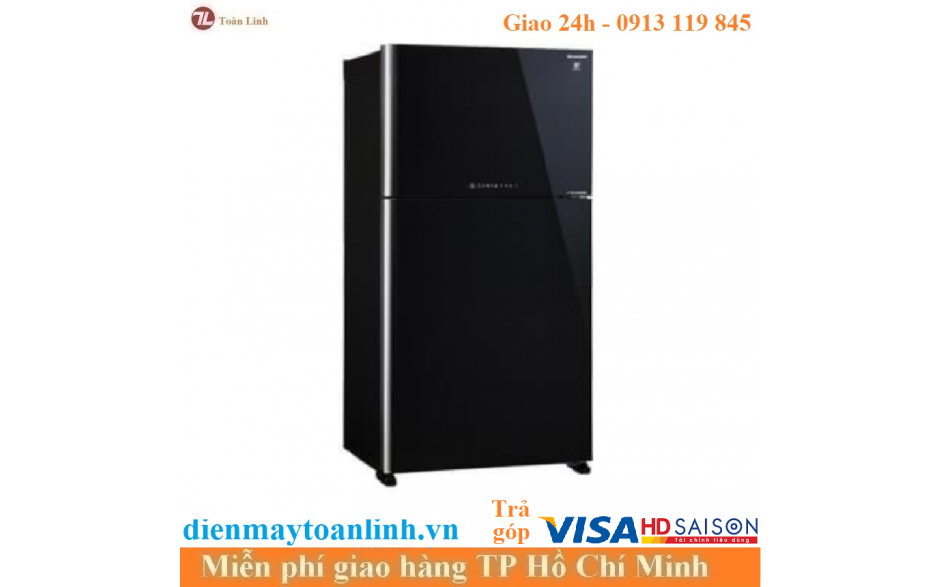 Tủ lạnh Sharp SJ-XP570PG-BK Inverter 520 lít - Chính hãng 2021