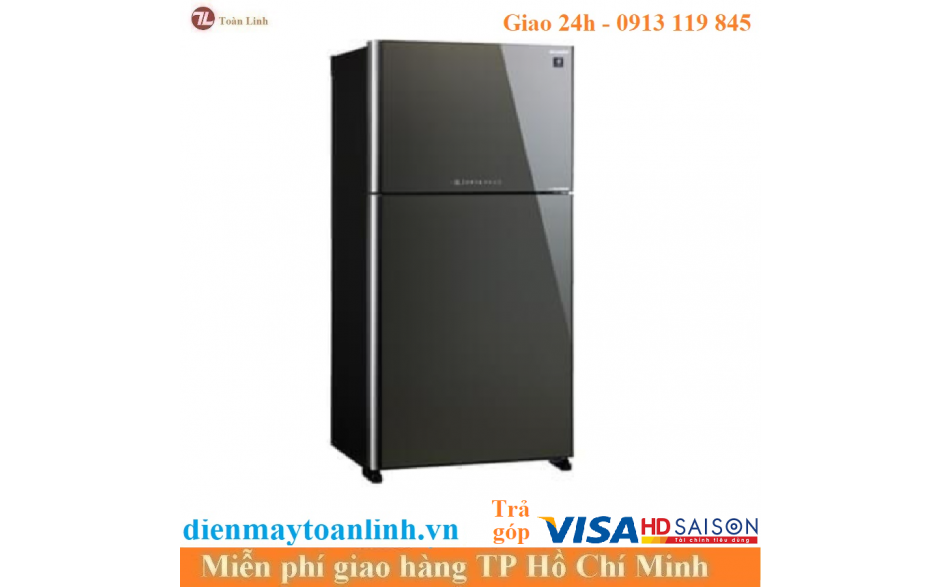 Tủ lạnh Sharp SJ-XP570PG-SL Inverter 520 lít - Chính hãng 2021